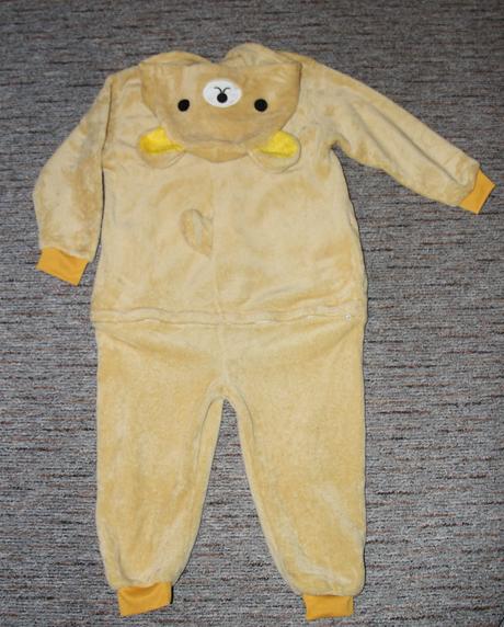 Detský flísový overal - medveď, 122