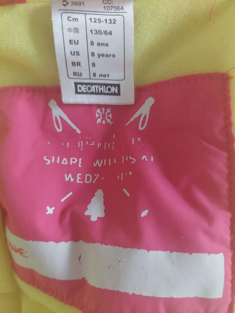 Lyžiarska vetrovka, decathlon,128
