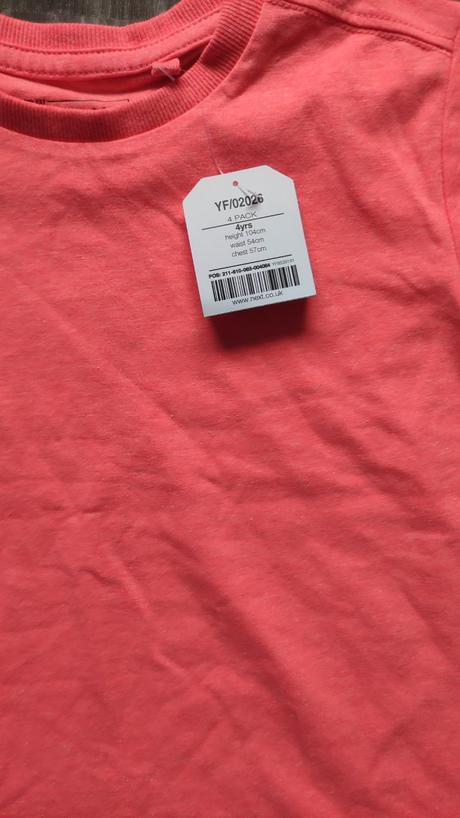 Neónové tričko, nenosené, next,104