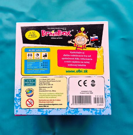 Spoločenská hra brainbox svet sk, 