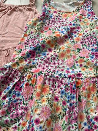 Letné ramienkove saty 122/128, h&m,122