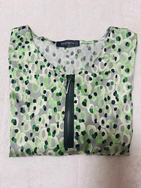 Zelená blúzka so zipsom zn. magenta, l / m