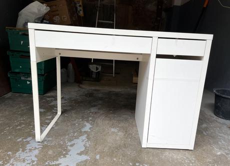 Písací/počítačový stôl ikea micke,biely (105x50cm),