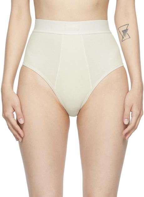 Vrúbkované vysoké nohavičky skims, xs