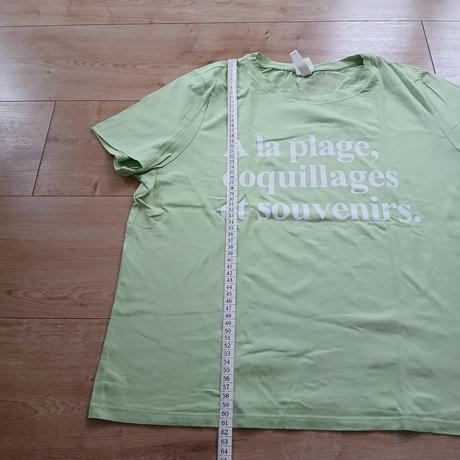 Bledozelené dámske tričko s nápisom h&m, h&m,l