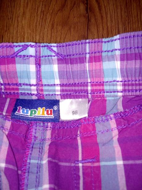Karovane bavlnene kratase 98/104 top stav, lupilu,98