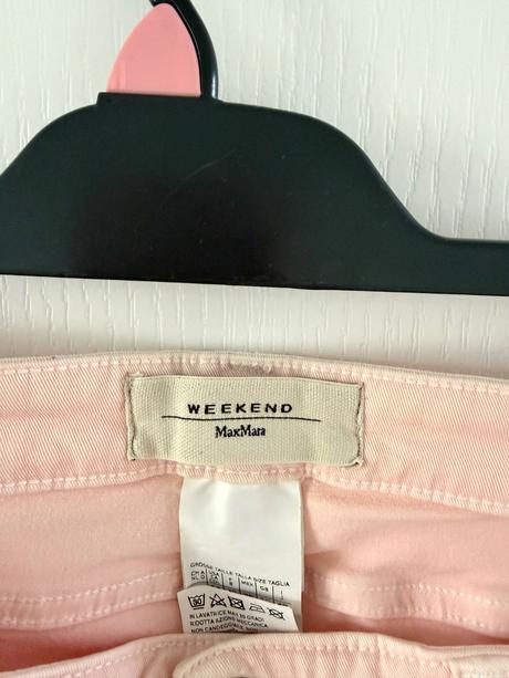 Svetloružové džínsy weekend max mara, l