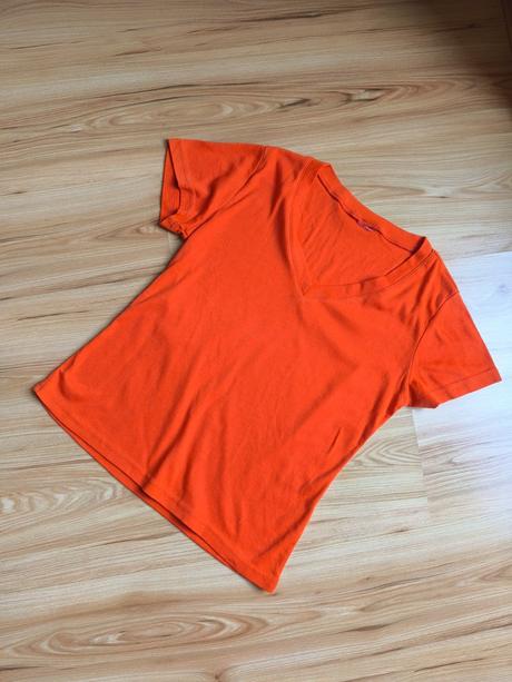Dámske bavlnené oranžové tričko, m