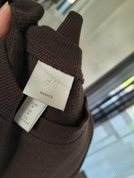 H&m basic bavlnené mikiny m-l, h&m,l