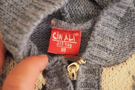 Svetrík s kapucňou na zips, 98