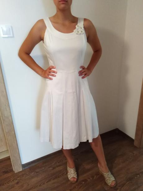 Biele šaty., calvin klein,m