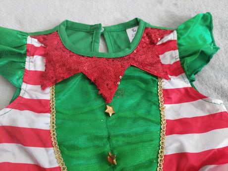 Malá elfka karnevalové (vianočné) šaty veľ.98-104,