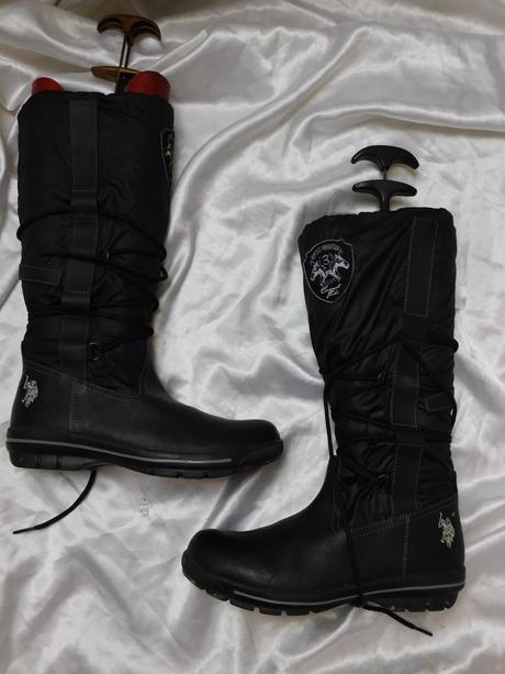 U.s.polo assn luxusne kožene čižmy, 37