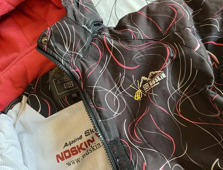 Kvalitná teplá lyžiarska bunda ndskin v. s/m, s