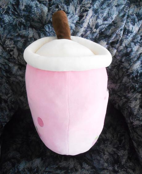 Plyšák/vankúšik bubble tea jahody,