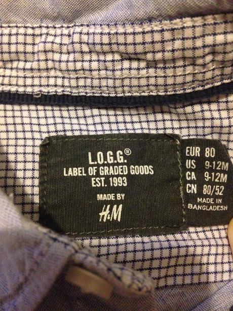 Bledomodrá kosela, h&m,80