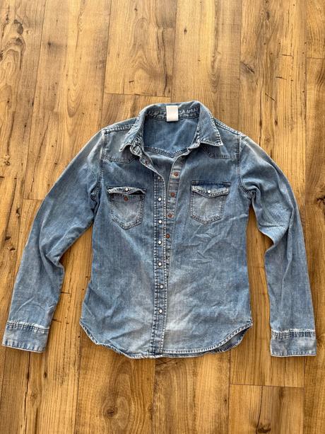 Riflova košeľa, h&m,s