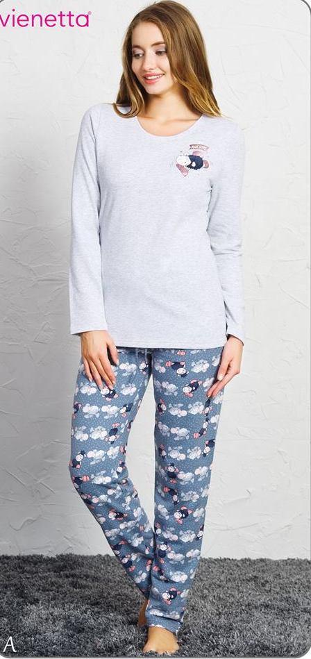 Dámske bavlnené pyžamo, l / m / s / xl / xxl