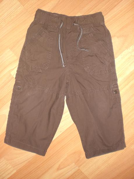 Hnedé kapsáčové nohavice, h&m,86