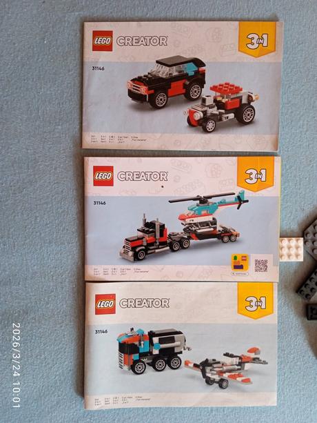 Lego creator 31146 nákladiak s plochou korbou, 