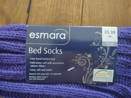 Posteľné ponožky s dekor.stužkou, veľ. 35-38, esmara,36