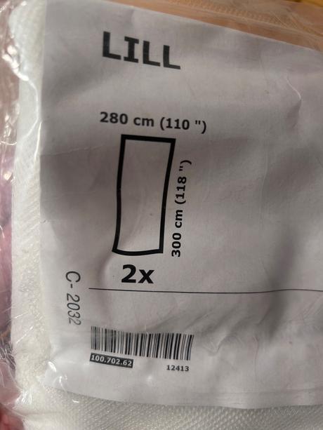 Lill sieťkované záclony ikea, 