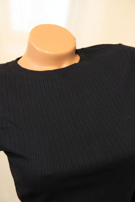 Čierne bavlnené body tričko, new look, new look,m