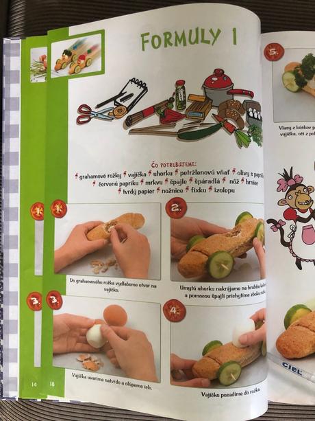 Kniha receptíky pre malych kuchárov,