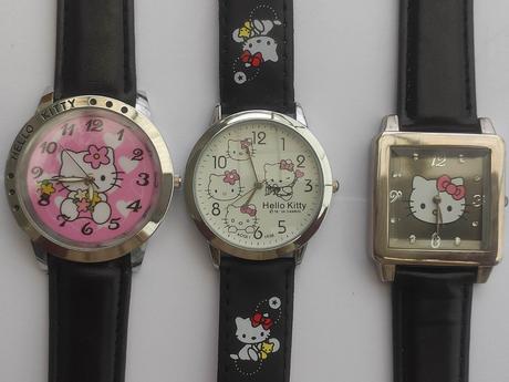 Elegantné hello kitty hodinky,