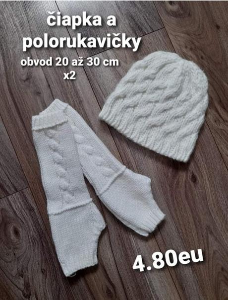 Súprava čiapka a rukavice, 