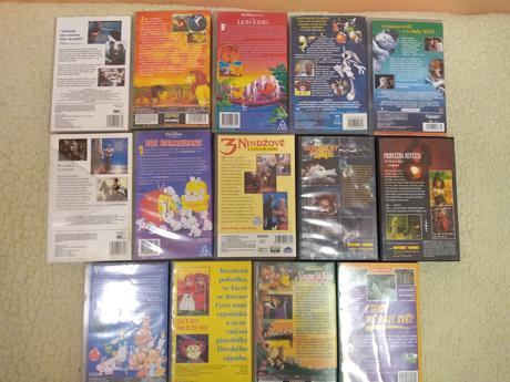 Vhs detske original kazety 12 ks,