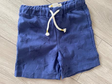 Tenké teplákové šortky s hviezdičkami, mini boden,92 / 98