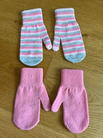 Dievcenske vlnene rukavice 2 kusy, h&m