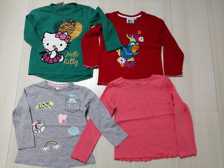 Tričká pre dievčatká 4 ks, vel. 110 - 116, 110
