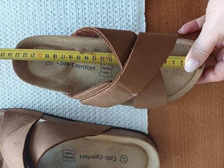 Kožené šľapky cph- comfort č.37, 37