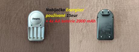 Nabíjačka energizer + 4x aa batérie 2000 mah, 