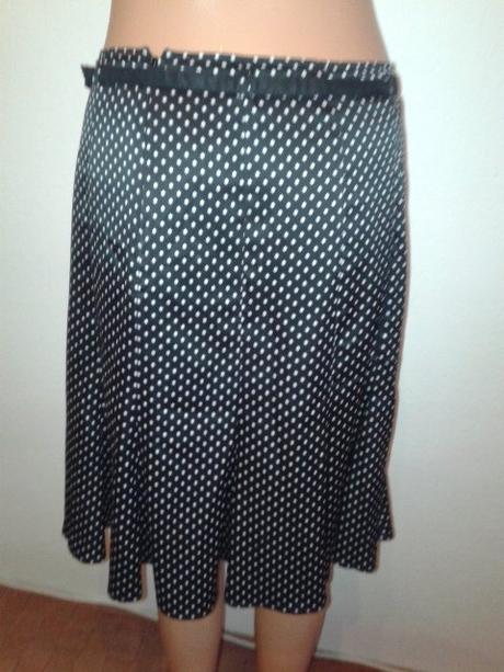 Čierno biela saténová suknička esprit 40, esprit,40