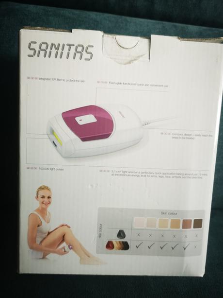Sanitas ipl 100 - na trvalé odstránenie chĺpkov,