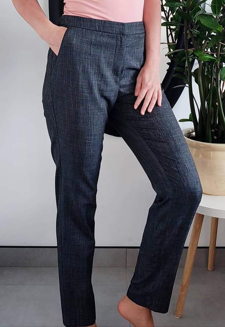 Elegantné nohavice papaya, papaya,m