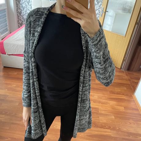 Čiernobiely kardigán, tally weijl,m