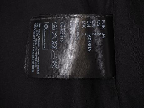 Kvalitné čierne sako h&m, h&m,34