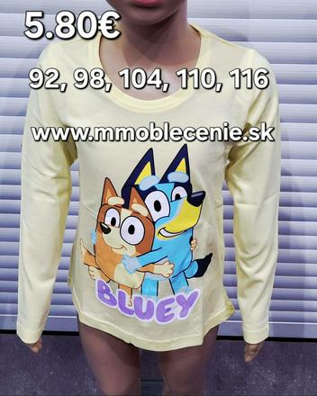 Tričko bluey, disney,92 / 98 / 104 / 110 / 116