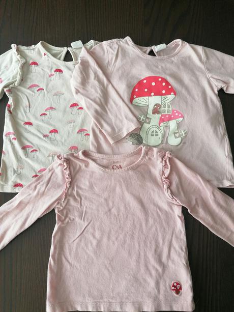 Tričká hribiky, h&m,80