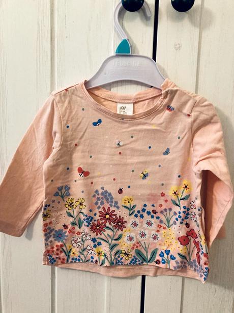 Tričko s dlhým rukávom h&m 68, h&m,68