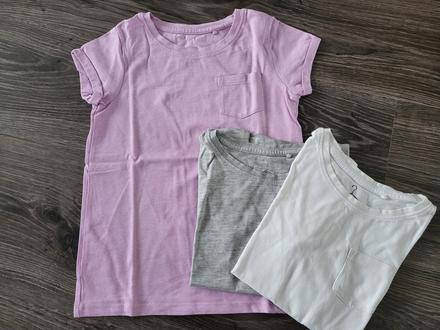 3x tricko s kratkym rukavom, next,116