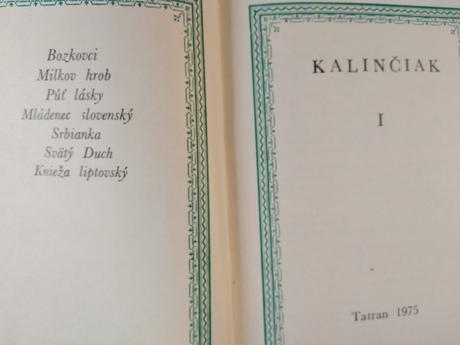 Kalinčiak i., ii,