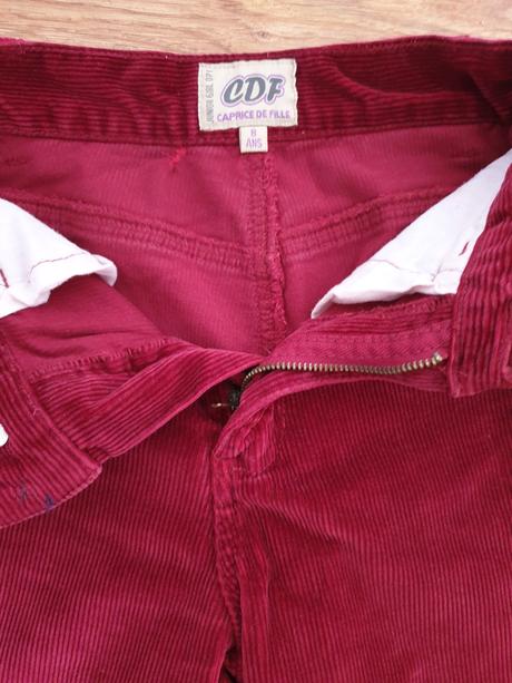 Bordové elastické medžetráky - hrubšie, 116