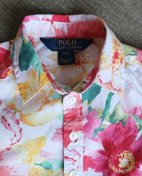 Krásna značková košielka pre dievčatko, ralph lauren,92