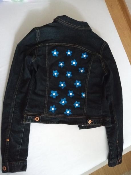 Ručne maľovaná rifľovka, terranova,xs