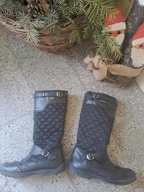 Perfektne kožené čierne čižmy číslo, geox,32